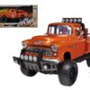 1955 Chevrolet 5100 Stepside Off-Road Pickup Truck Orange 1/24 Diecast Model Car by Motormax