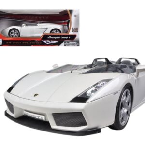 Lamborghini Concept S Pearl White 1/18 Diecast Car Model by Motormax