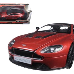 Aston Martin Vantage S V12 Red 1/24 Diecast Model Car by Motormax