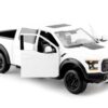 2017 Ford F-150 Raptor Pickup Truck White with Black Wheels 1/24 Diecast Model Car by Motormax