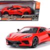 2020 Chevrolet Corvette C8 Stingray Red “Timeless Legends” 1/24 Diecast Model Car by Motormax