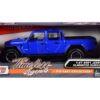 2021 Jeep Gladiator Rubicon (Open Top) Pickup Truck Blue 1/24-1/27 Diecast Model Car by Motormax