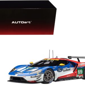 Ford GT #69 Ryan Briscoe – Richard Westbrook – Scott Dixon “Ford Chip Ganassi Team USA” 24H Le Mans (2016) 1/18 Model Car by Autoart