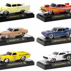 “Ground Pounders” 6 Cars Set Release 27 IN DISPLAY CASES Limited Edition 1/64 Diecast Model Cars by M2 Machines