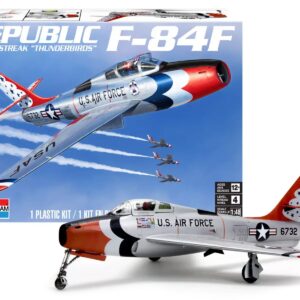 Level 4 Model Kit Republic F-84F Thunderstreak Aircraft “US Air Force Thunderbirds” “Monogram” Series 1/48 Scale Model by Revell