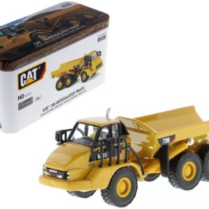 CAT Caterpillar 730 Articulated Dump Truck with Operator “High Line” Series 1/87 (HO) Scale Diecast Model by Diecast Masters