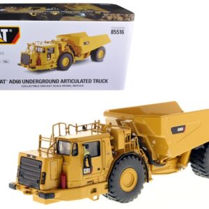 CAT Caterpillar AD60 Articulated Underground Truck with Operator “High Line Series” 1/50 Diecast Model by Diecast Masters