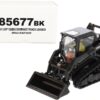 CAT Caterpillar 259D3 Compact Track Loader with Work Tools and Operator Special Black Paint “High Line Series” 1/50 Diecast Model by Diecast Masters