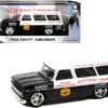 1966 Chevrolet Suburban Black and White “Don Garlits’ Speed Shop Tampa Florida” Giovannoni Racing Cams 1/43 Diecast Model Car by Greenlight