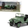 1952 Willys M38 A1 Army Green “MASH” (1972-1983) TV Series 1/43 Diecast Model Car by Greenlight