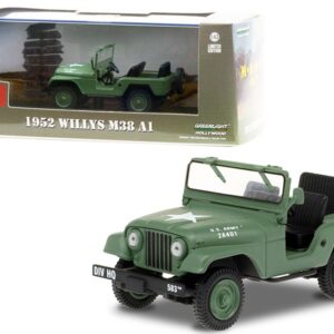 1952 Willys M38 A1 Army Green “MASH” (1972-1983) TV Series 1/43 Diecast Model Car by Greenlight