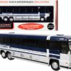 1980 MCI MC-9 Crusader II Intercity Coach Bus “New York Express” “Short Line Bus Company” “Vintage Bus & Motorcoach Collection” 1/87 (HO) Diecast Model by Iconic Replicas