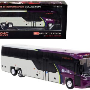 MCI D45 CRT LE Coach Bus “Valley Metro” Destination: “50 Camelback RD” “The Bus & Motorcoach Collection” 1/87 Diecast Model by Iconic Replicas