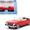 1961 Chrysler 300 Convertible Mardi Gras Red 1/87 (HO) Scale Diecast Model Car by Oxford Diecast