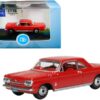 1963 Chevrolet Corvair Coupe Riverside Red with Red Interior 1/87 (HO) Scale Diecast Model Car by Oxford Diecast