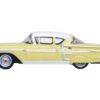 1958 Chevrolet Impala Sport Colonial Cream with Snowcrest White Top 1/87 (HO) Scale Diecast Model Car by Oxford Diecast