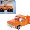 1965 Chevrolet C10 Stepside Pickup Truck Orange 1/87 (HO) Scale Diecast Model Car by Oxford Diecast