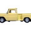 1965 Chevrolet C10 Stepside Pickup Truck Yellow 1/87 (HO) Scale Diecast Model Car by Oxford Diecast