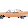 1959 Chrysler Imperial Crown 2 Door Hardtop Persian Pink with White Top 1/87 (HO) Scale Diecast Model Car by Oxford Diecast