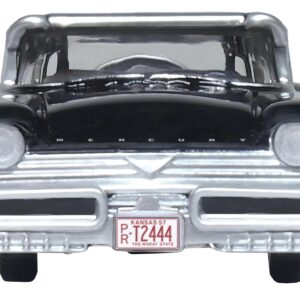 1957 Mercury Montclair Tuxedo Black 1/87 (HO) Scale Diecast Model Car by Oxford Diecast