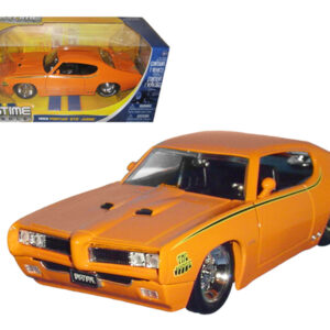 1969 Pontiac GTO Judge Pro Stock Orange 1/24 Diecast Car Model by Jada