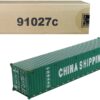 40′ Dry Goods Sea Container “China Shipping” Green “Transport Series” 1/50 Model by Diecast Masters