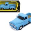 1953 Ford F-100 Pickup Truck Light Blue 1/43 Diecast Model Car by Road Signature