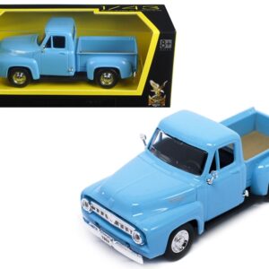 1953 Ford F-100 Pickup Truck Light Blue 1/43 Diecast Model Car by Road Signature