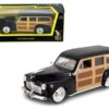 1948 Ford Woody Wagon Black 1/43 Diecast Model Car by Road Signature