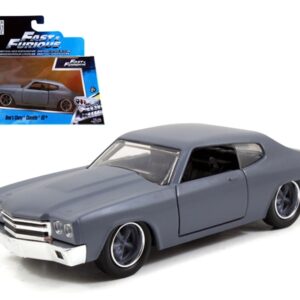 Dom’s Chevrolet Chevelle SS Primer Grey “Fast & Furious” Movie 1/32 Diecast Model Car by Jada