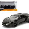 Lykan Hypersport Glossy Black 1/24 Diecast Model Cars by Jada