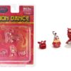 “Lion Dance” 4 piece Diecast Figure Set (1 Figures 1 Lion 2 Accessories) Limited Edition to 2400 pieces Worldwide for 1/64 Scale Models by American Diorama