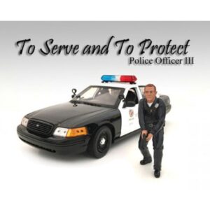 Police Officer III Figure For 1:18 Scale Models by American Diorama