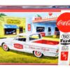 Skill 3 Model Kit 1960 Ford Ranchero with Vintage Ice Chest and Two Bottle Crates “Coca-Cola” 1/25 Scale Model by AMT