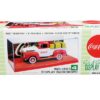 Collectible Display Show Case with Red Display Base and 4 “Coca-Cola” Display Backdrops for 1/24-1/25 Scale Model Cars and Model Kits by AMT