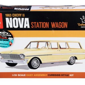 Skill 2 Model Kit 1963 Chevrolet II Nova Station Wagon “Craftsman Plus Series” 1/25 Scale Model by AMT