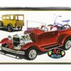 Skill 2 Model Kit 1929 Ford Woody Pickup 4-in-1 Kit with Bike 1/25 Scale Model by AMT