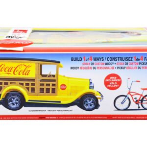 Skill 3 Model Kit 1929 Ford Woody/Pickup 4-in-1 Kit “Coca-Cola” 1/25 Scale Model Car by AMT