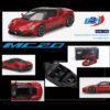 Maserati MC20 Rosso Vincente Red with Black Top 1/64 Diecast Model Car by BBR