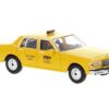 1987 Chevrolet Caprice Taxi Yellow “New York City Taxi” 1/87 (HO) Scale Model Car by Brekina