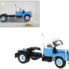 1953 Mack B-61 Truck Tractor Light Blue and White 1/87 (HO) Scale Model Car by Brekina