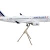 Airbus A220-300 Commercial Aircraft “Air France” White with Striped Tail “Gemini 200” Series 1/200 Diecast Model Airplane by GeminiJets