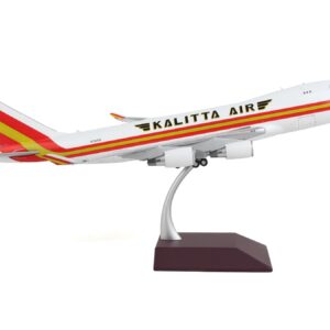 Boeing 747-400F Commercial Aircraft “Kalitta Air” White with Stripes “Gemini 200 –...