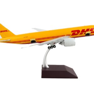 Boeing 777F Commercial Aircraft “DHL” Yellow “Gemini 200 – Interactive” Series 1/200 Diecast Model Airplane by GeminiJets