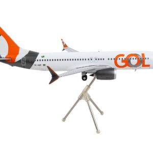 Boeing 737 MAX 8 Commercial Aircraft “Gol Linhas Aereas Inteligentes” White with Orange Tail “Gemini 200” Series 1/200 Diecast Model Airplane by GeminiJets