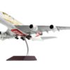 Airbus A380-800 Commercial Aircraft “Emirates Airlines – 50th Anniversary of UAE” White with Striped Tail “Gemini 200” Series 1/200 Diecast Model Airplane by GeminiJets