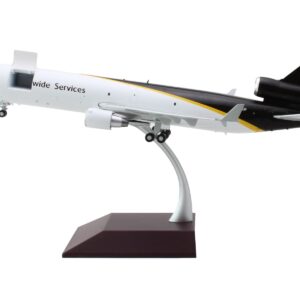 McDonnell Douglas MD-11F Commercial Aircraft “UPS Worldwide Services” White with Brown Tail “Gemini 200 – Interactive” Series 1/200 Diecast Model Airplane by GeminiJets