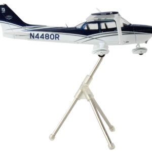 Cessna 172 Skyhawk Aircraft “N4480R” Blue and White “Gemini General Aviation” Series 1/72 Diecast Model by GeminiJets