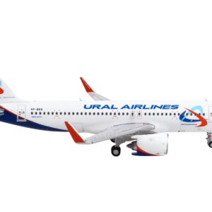 Airbus A320neo Commercial Aircraft “Ural Airlines” White with Blue Tail 1/400 Diecast Model...