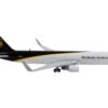 Boeing 767-300F Commercial Aircraft “UPS (United Parcel Service) – Worldwide Services” White and Dark Brown 1/400 Diecast Model Airplane by GeminiJets